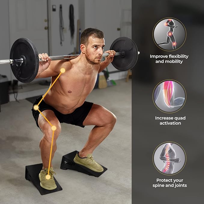 YES4ALL Steel Squat Wedge