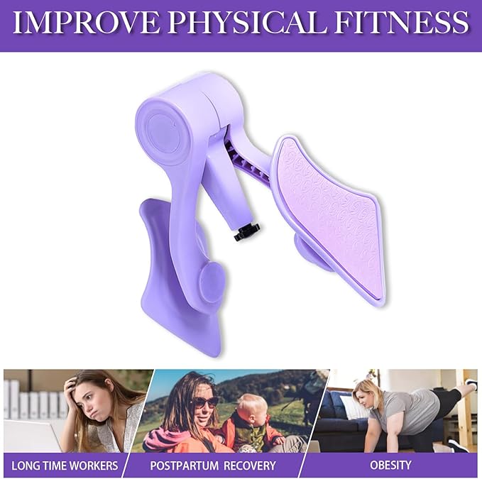 Thigh Master Hip Trainer Kegel Exerciser with Adjustable Baffle