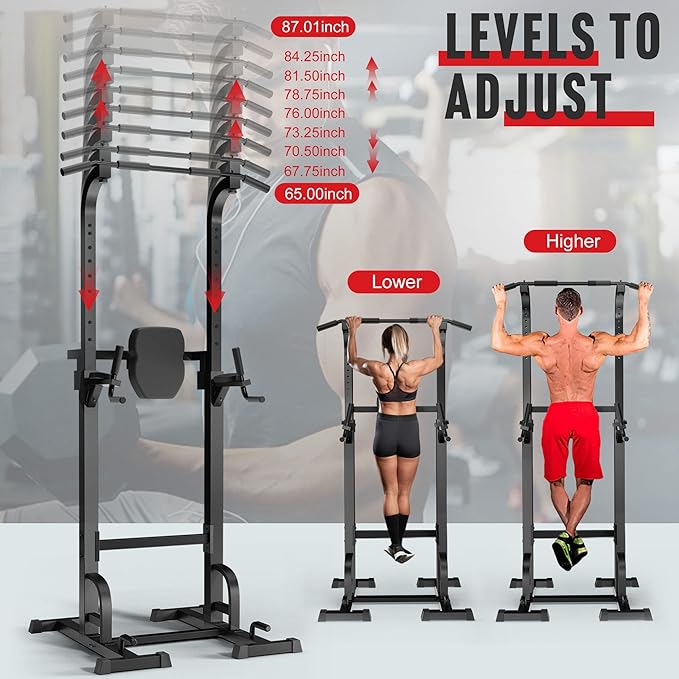 Elevens Power Tower Dip Station Stand Pull Up
