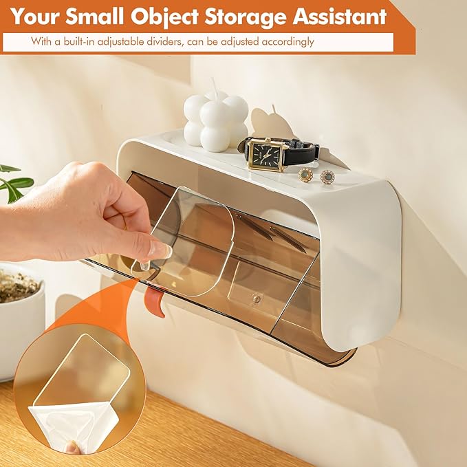 Poeland Wall Mounted Storage Box 2)