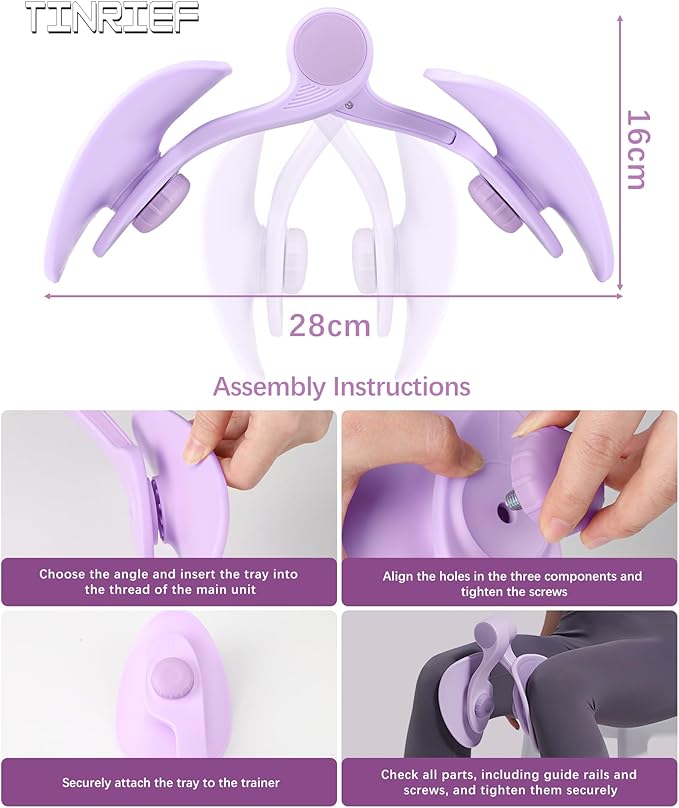 Thigh Master Hip Trainer Kegel Exerciser, Pelvic Floor Trainer for Postpartum Rehabilitation, Inner Thigh Trimmer, Toner Workout