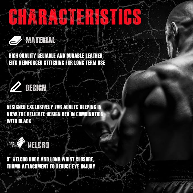 Rex Sports Punching Bag Gloves, Sparring Gloves, Boxing Gloves for Boxers, Boxing Wear Boxing Gloves, Training Gloves Mitts for Sparring, Kickboxing