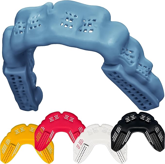 Bulletproof: World’s Thinnest Most Breathable Mouthguard is 3X Stronger! MMA Football Basketball Hockey Lacrosse Rugby BJJ Boxing Sports Mouth Guard Grinding Teeth. Men Women Adult Youth Kids Braces