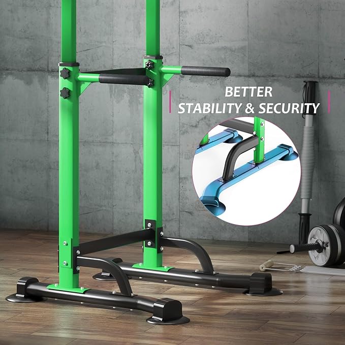 SogesPower Power Tower Dip Station Pull Up Bar