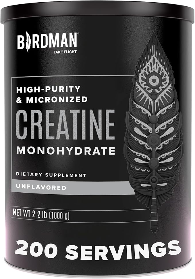 BIRDMAN Micronized Creatine Monohydrate Powder 200 Servings (5 grams 2.2lb.