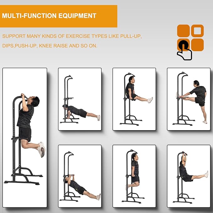 Pull Up Bar Power Tower Dip Bar Station
