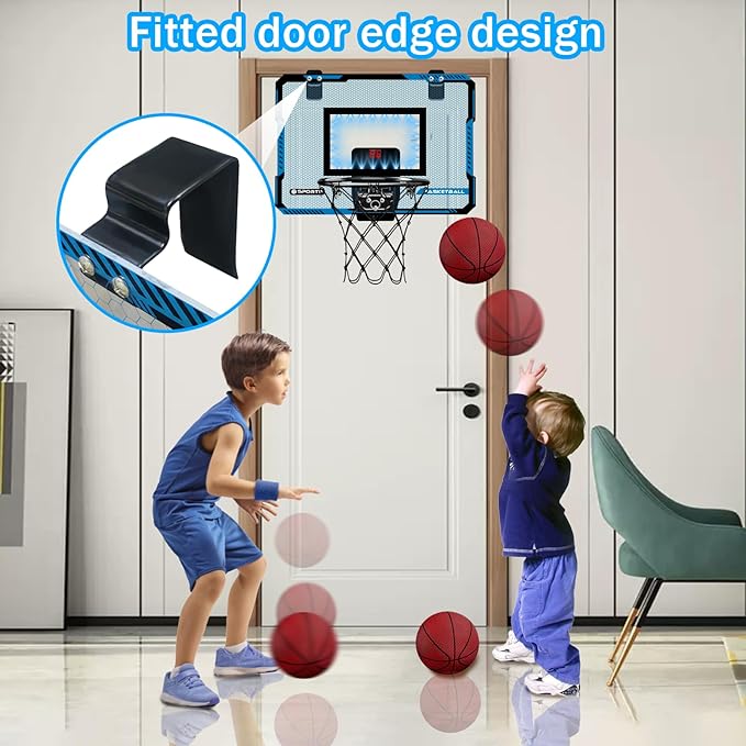 Indoor Basketball Hoops for Kids Over The Door 3 Balls