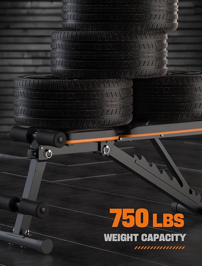 Sportsroyals Workout Bench 750LBS Weight