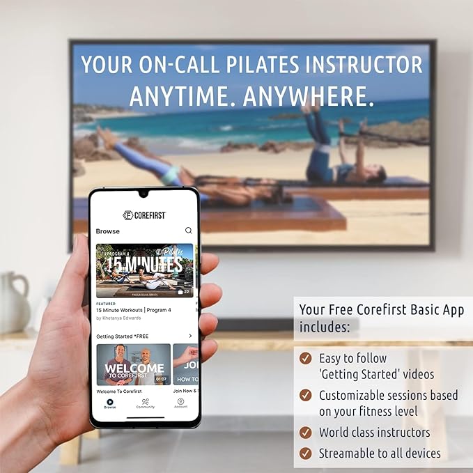 COREFIRST Premium Resistance Pilates System - Reformer Style