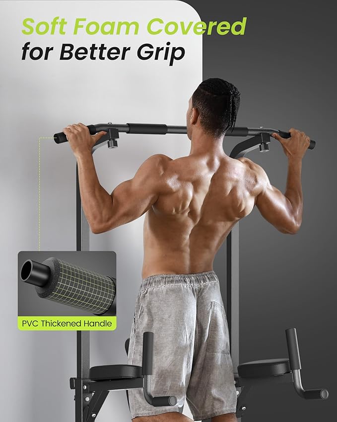 Sportsroyals Pull up Bar Multi-Function Power Tower Dip 400LBS