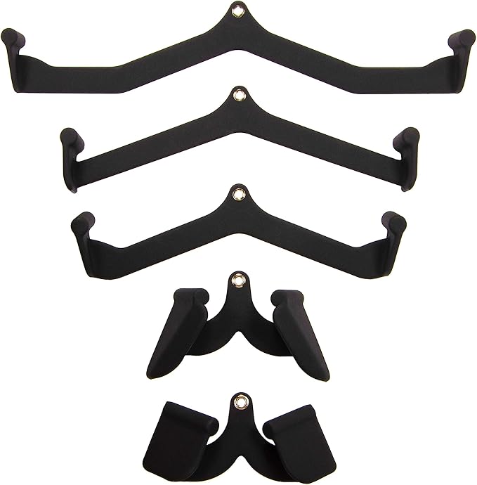Multifunctional Home Gym System Workout Station Multiple Grip Handles, 5-Piece Combo