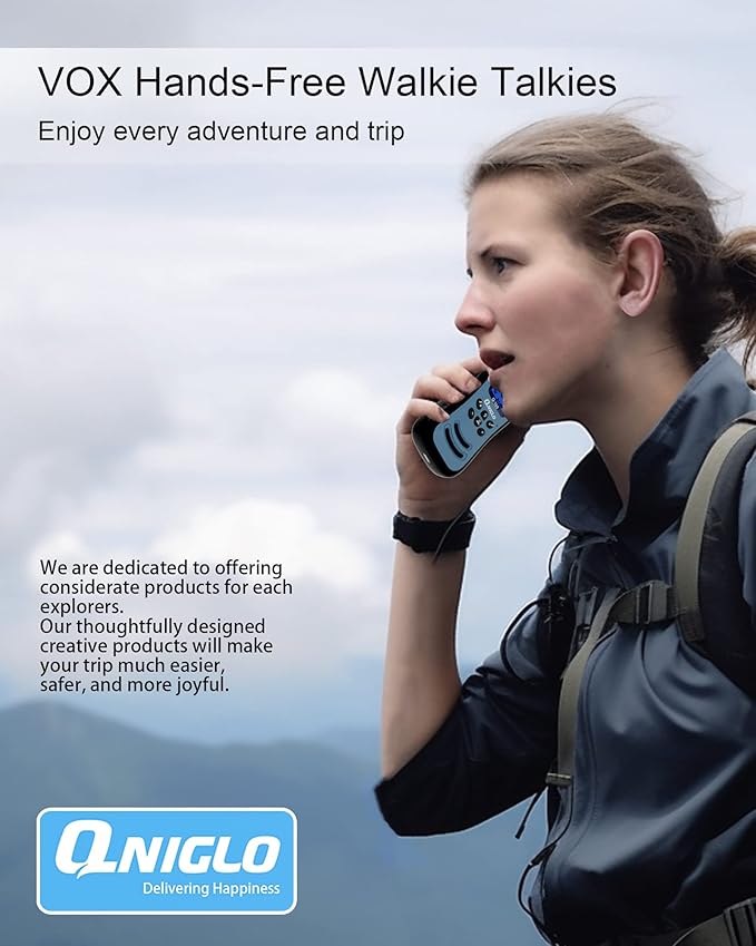 Qniglo Walkie Talkies for Adults/Kids 22 FRS 2 Way Adventure(4 Pack)