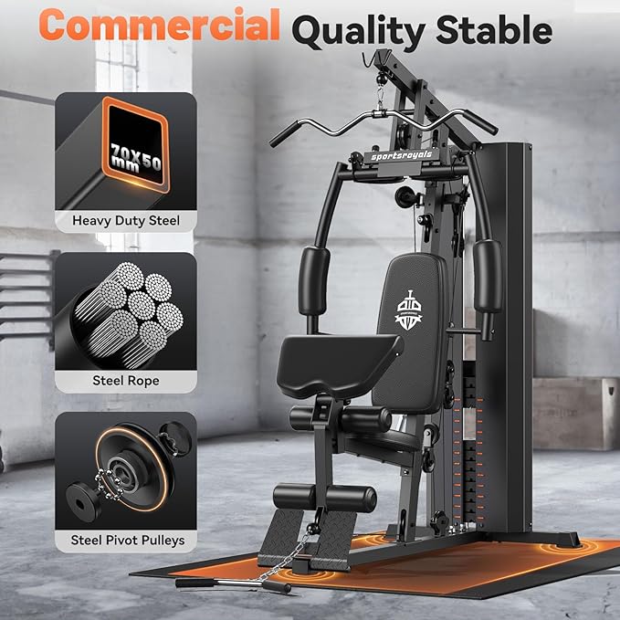 Sportsroyals Home Gym 154LBS Weight