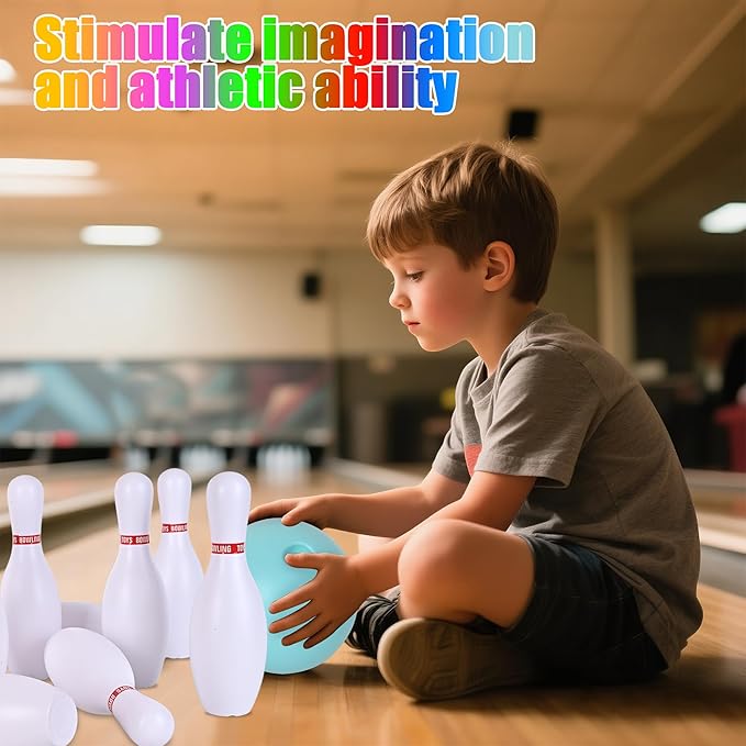 Bowling Set for Kids and Adults, Christmas Birthday Party Games, Kids Education Motor Skills Toys,Perfect Outdoor Toys