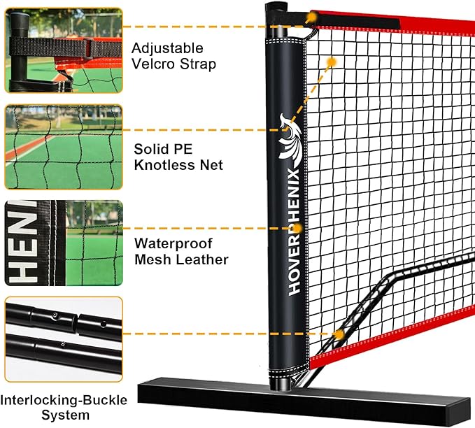 Pickleball Net for Driveway 22 FT 4, Outdoor