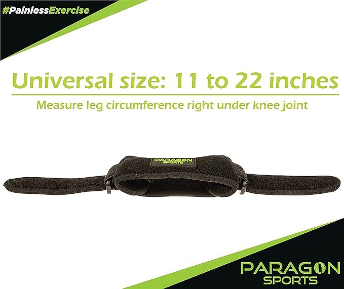 Patella Knee Strap for Running, Fitness, Stairs Climbing/Adjustable Patellar Tendon Support Band for Basketball, Athletics Pain Relief Brace for Jumper's Knee and Chondromalacia