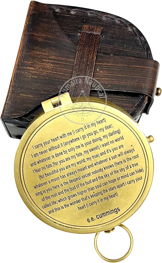 Antique Nautical Vintage Directional Magnetic Compass with Famous