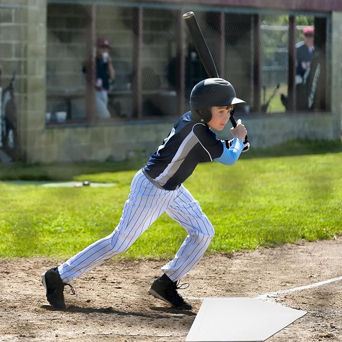 Mototo 8 Pieces White Baseball Home Plate Rubber 16 inch (8 PCS)