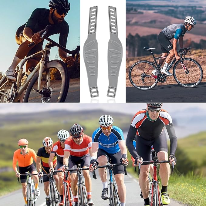 Exercise Bike Pedal Straps, Heavy Duty Adjustable Length Universal Pedal Strap Fits Most Bike Pedals Exercise Bike Bicycle Cycle for Home or Gym