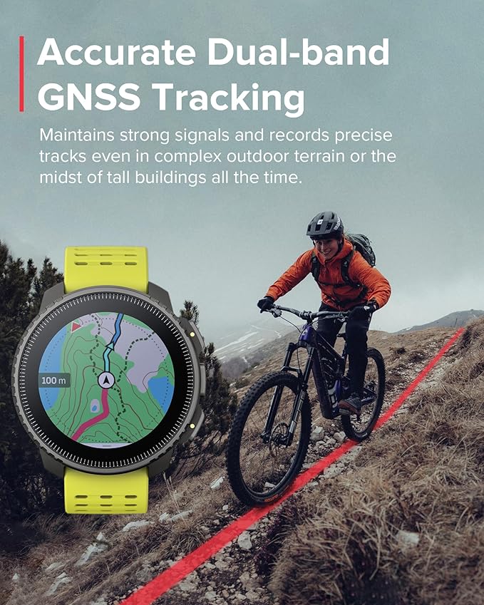 SUUNTO Vertical GPS Sports Watch, Premium Multisports Watch w/1.4 inch Touchscreen & 95+ Training Workout Analysis, Heart Rate & Sleep Tracking, 60-Day Battery Life, Dual-GNSS, Free Offline Maps, Lime