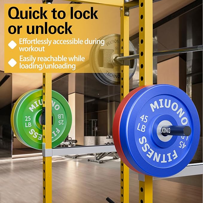 Weight Plate Holder, Weight Plate Rack Storage for 2X2 Power Rack Attachments, Extended Version Hang More 2" Weight Plates (1 Pair)
