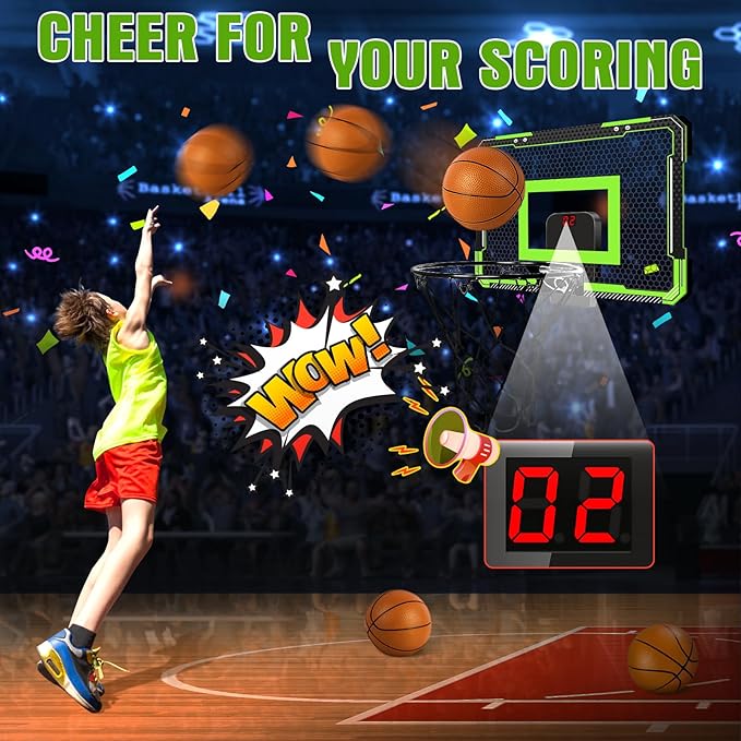 Indoor Mini Basketball Hoop for Kids and Adults