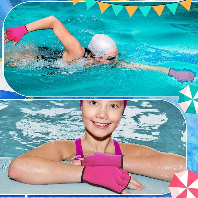 8 Pcs Water Aerobics Set Including Exercise Foam Dumbbells Aquatic Swim Belt Pull Buoy Swim Kickboard Sport Gloves Water Weights Equipment for Aquatic Fitness Weight Loss Fitness Tool
