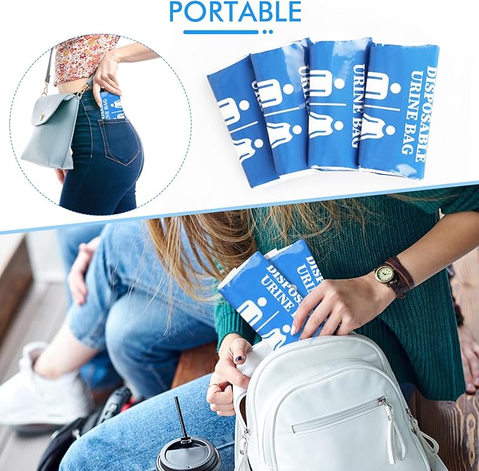 DIBBATU Disposable Urine Bag 12/24 PCS 800ML Emergency