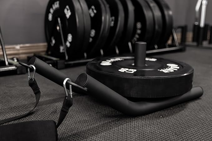 Speed Training Pull Sled, Workout Weight Sled for Upper Lower Body Speed & Strength Development, Endurance & Cardio Training, Helps Build Knee Strength, Compatible with 2" Weight Plates