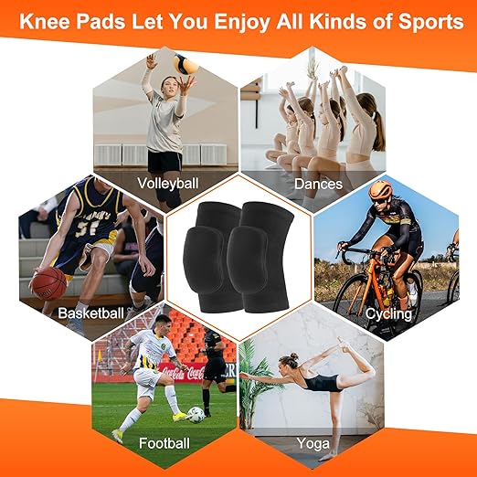 Volleyball Knee Pads for Women, Men, Youth, Girls, Kids, Knee brace for Volleyball Basketball Football Dance Yoga Tennis Running Cycling Workout Climbing Wrestling