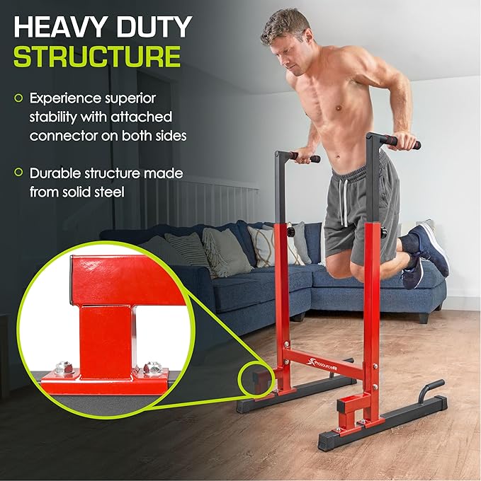 ProsourceFit Power Dip Station Adjustable Height Upper Body
