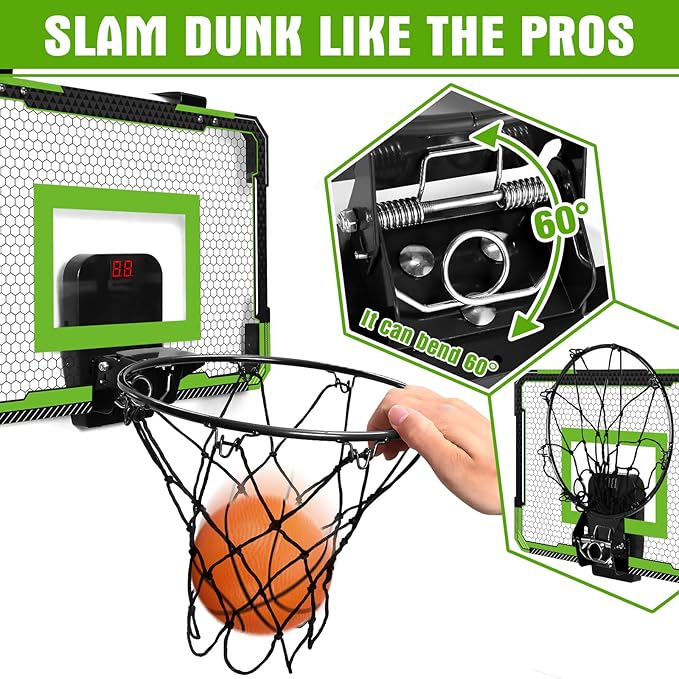 Indoor Mini Basketball Hoop for Kids and Adults