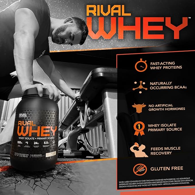 Rival Nutrition Rival Whey- Strawberries & Cream 5lbs.