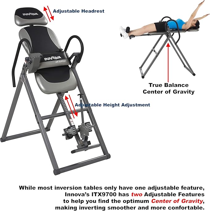 Innova ITX9900 Inversion Table with Air Lumbar Support