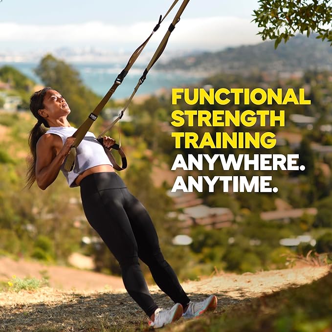 TRX Tactical Gym Suspension Trainer, Home Gym Kit, Fitness Training Designed for Military Veterans, Home Gym System with Exercise Straps