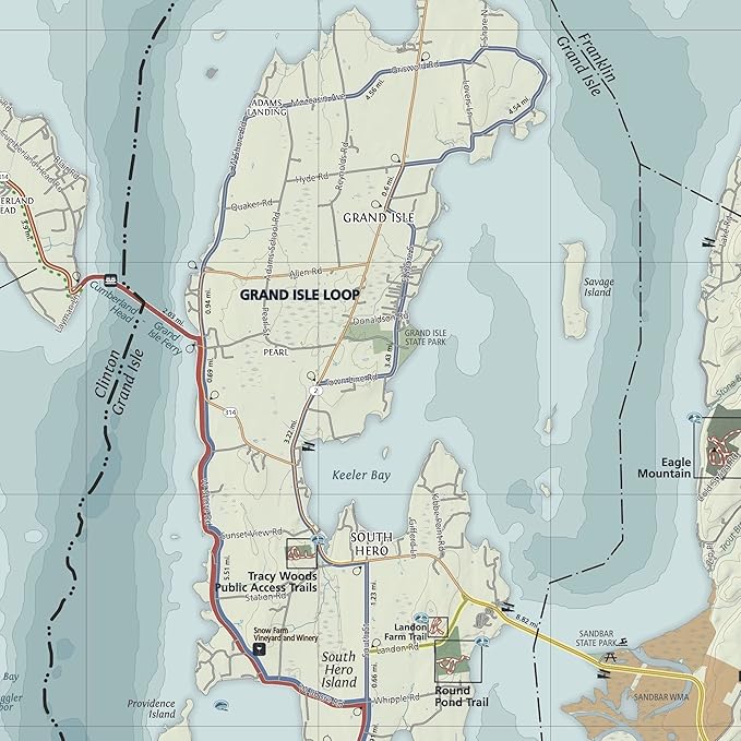 Burlington Vermont Outdoor Adventure Map