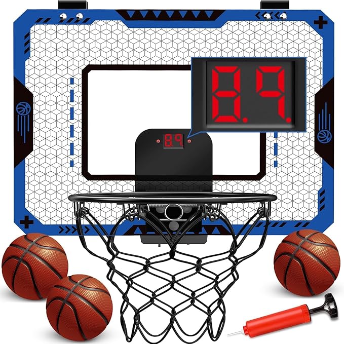 Indoor Basketball Hoop for Kids Age 5-10 3 Balls