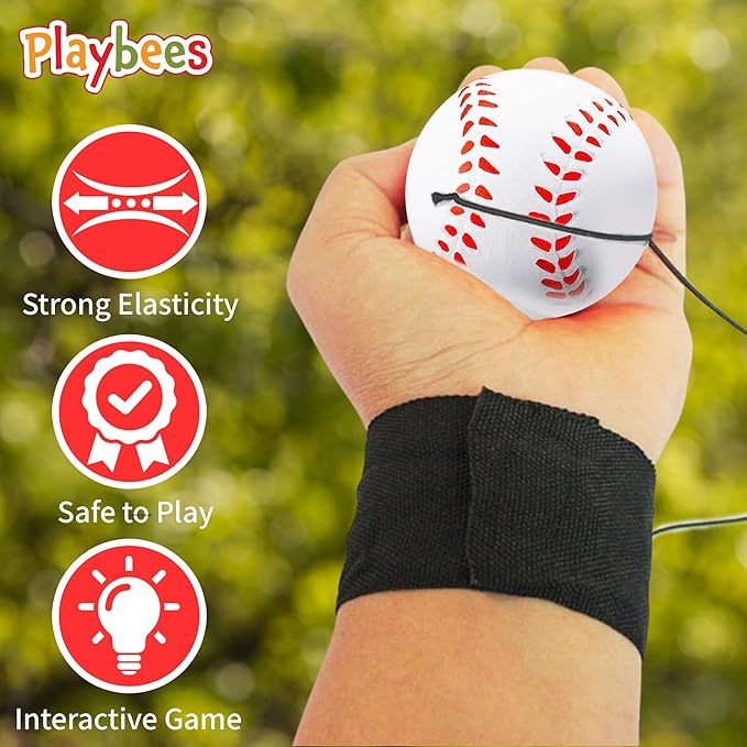 Reactive Sports Wrist Balls Baseballs - 3PK -