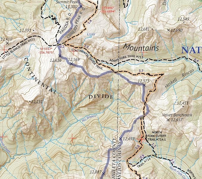 South San Juan Wilderness - Colorado Topographic Hiking (2019)