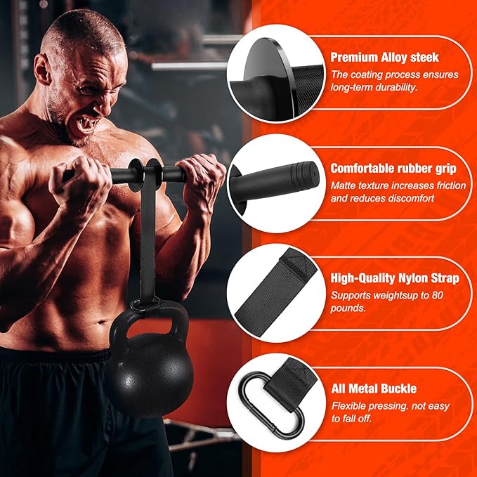 TOBWOLF Forearm Strengthener and Wrist Roller with Quick