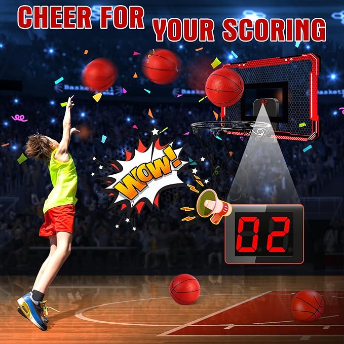 Indoor Mini Basketball Hoop for Kids and Adults