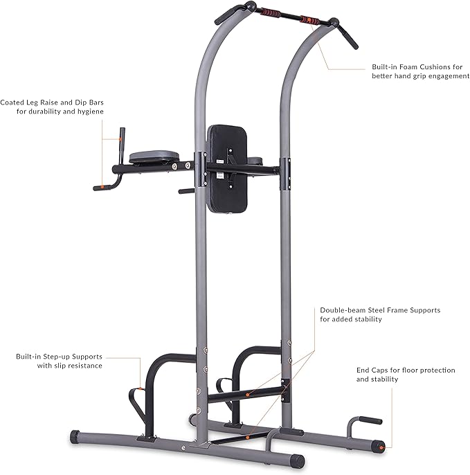 Body Champ Multi-Function Pull Up Bar VKR1010, Grey,