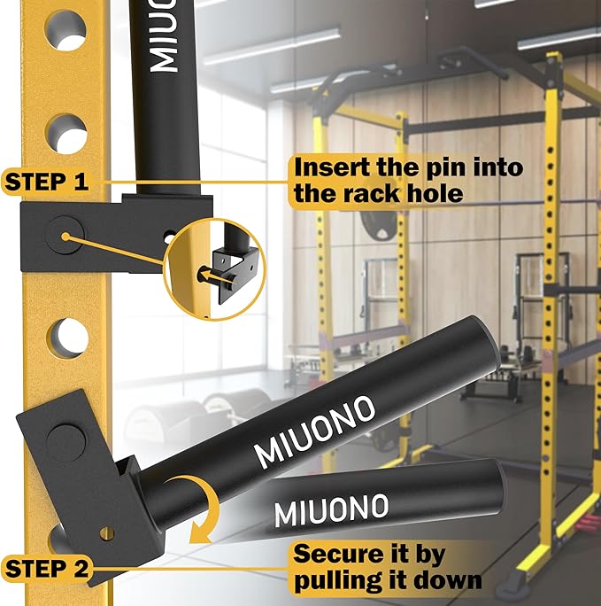 Weight Plate Holder, Weight Plate Rack Storage for 2X2 Power Rack Attachments, Extended Version Hang More 2" Weight Plates (1 Pair)