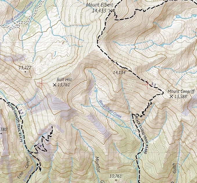 Outdoor Trail Maps LLC Hunter-Fryingpan/Mount Massive Wilderness - (2018)