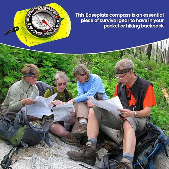 Orienteering Compass - Hiking Backpacking Compass - Advanced