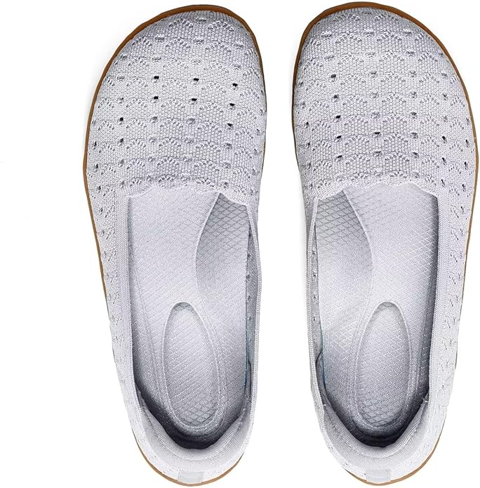 Women's Wide Toe Box Flats Shoes Knit Ballet Flat Slip-on Dress Walking Comfort Shoes