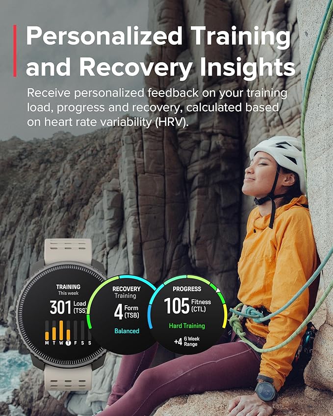 SUUNTO Vertical GPS Sports Watch, Premium Adventure Watch w/1.4 inch Touchscreen & 95+ Training Workout Analysis, Heart Rate & Sleep Tracking, 60-Day Battery Life, Dual-GNSS, Free Offline Maps, Ruby