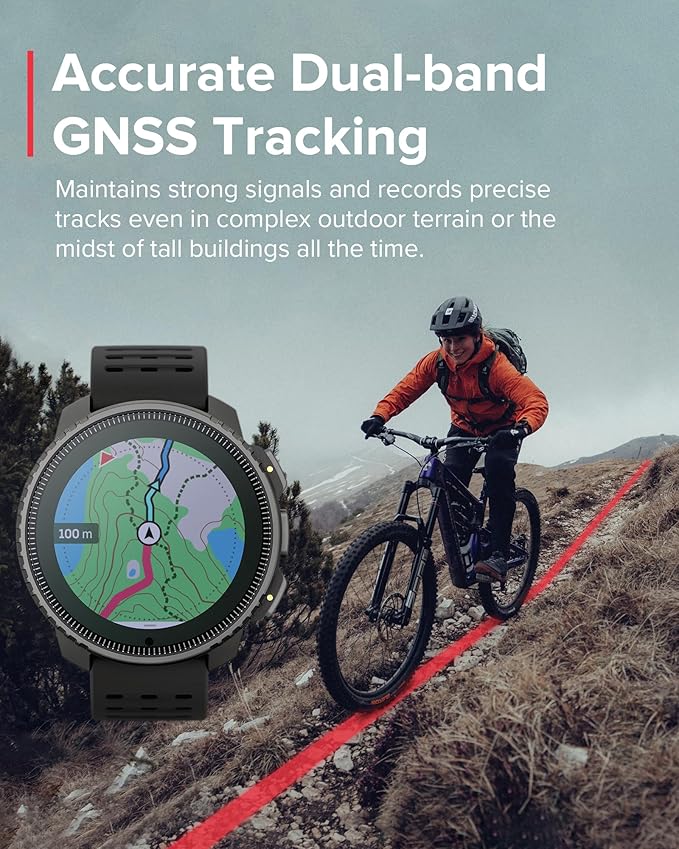 SUUNTO Vertical Titanium Solar GPS Adventure Watch, Dual-Band GNSS, Offline Maps, Solar Charging, 95+ Sports Modes, Training Metrics & Recovery Insights