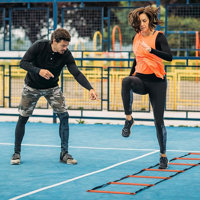 Speed and Agility Training Equipment: 5 Adjustable Agility 20ft Agility