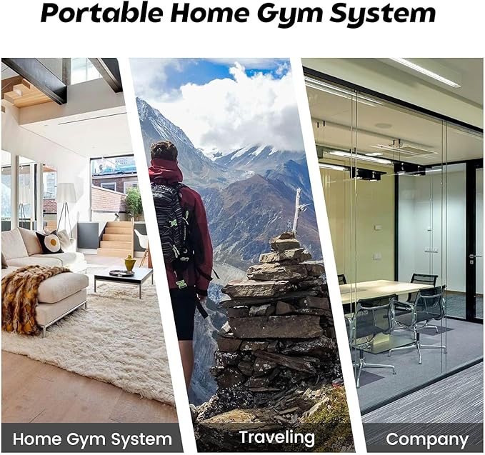 Wavar Portable Home Gym System: Large Compact Push